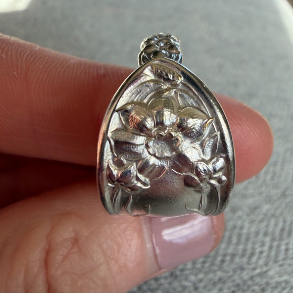 Silver Plated Spoon Ring - Picture 8 of 11